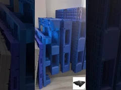 Einseitige HDPE-Schwerstoffpaletten Euro-Plastikpaletten auf Maß 1100x1100x160mm